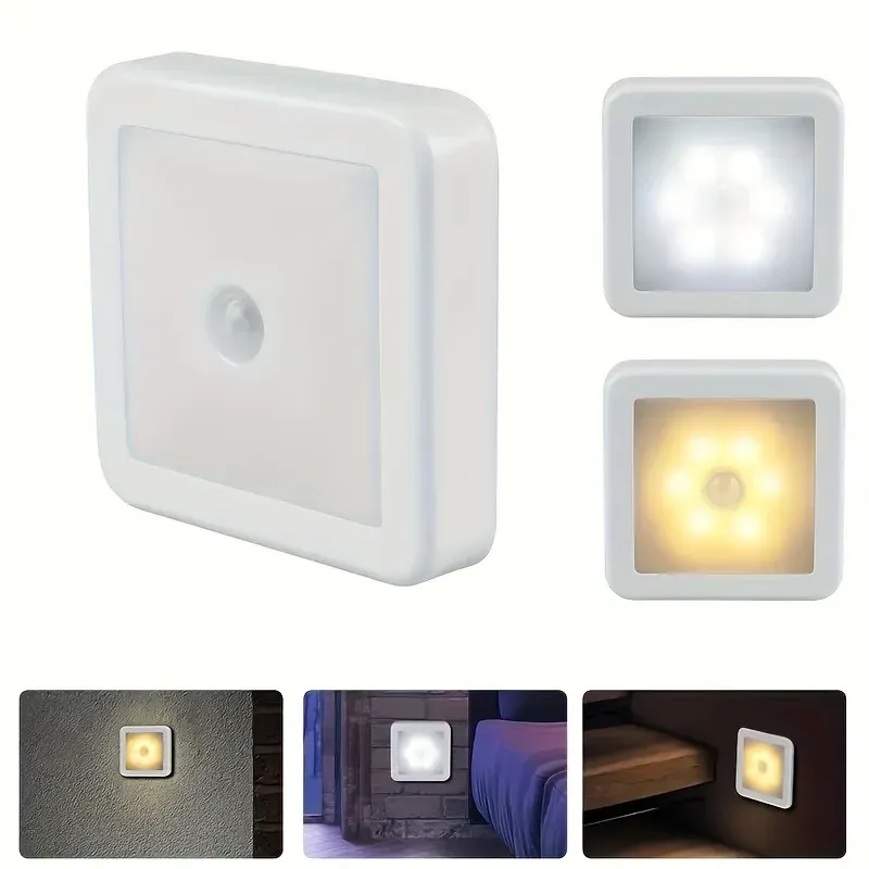 Lampe LED à détecteur de mouvement fonctionnant sur piles, pour WC, chevet et couloir 5