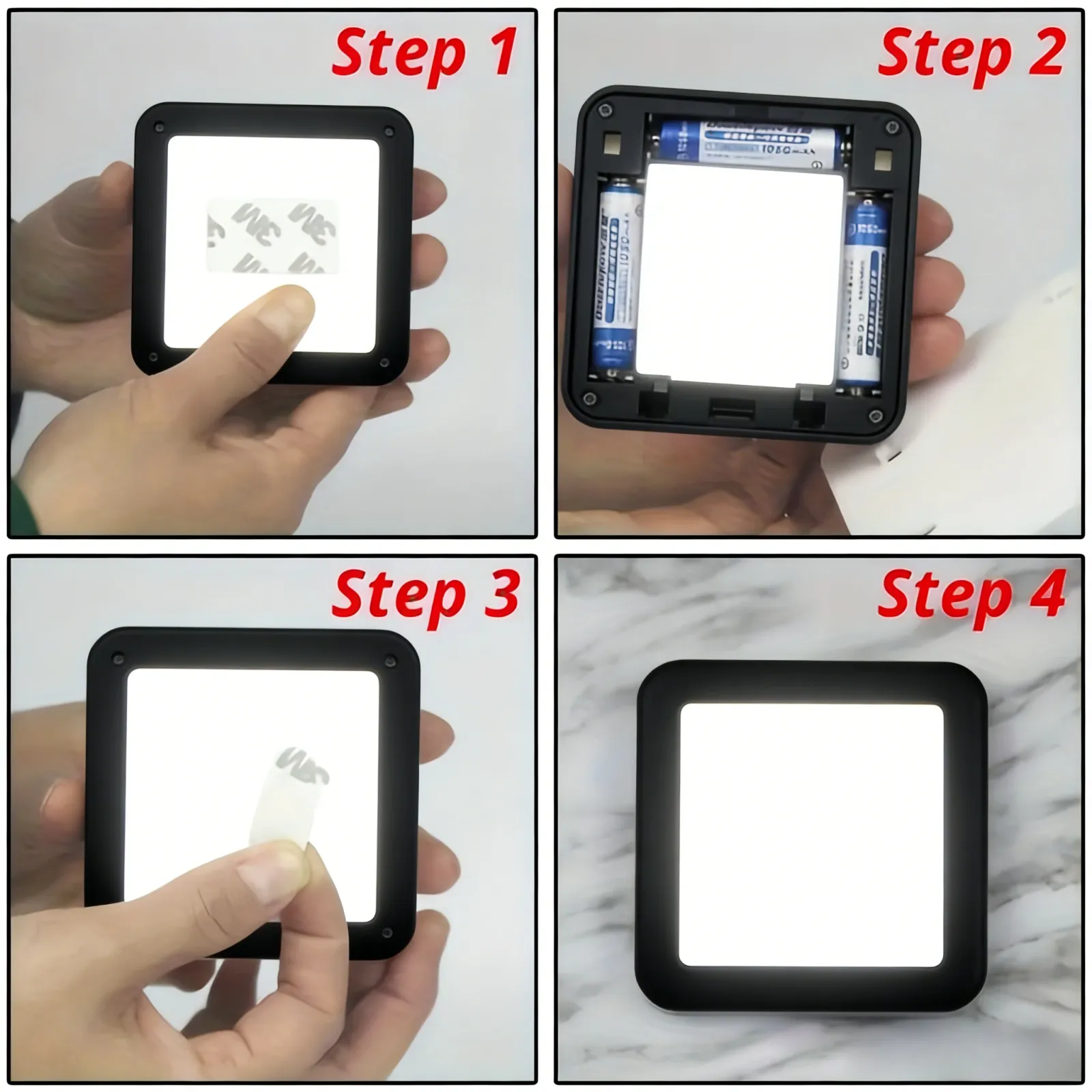 Lampe LED à capteur de mouvement, utilisation nocturne