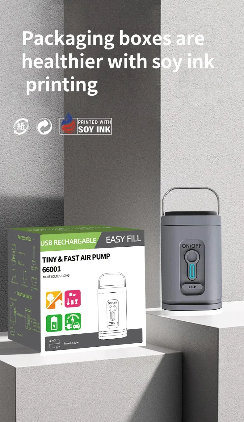 Mini pompe à air portable, finition soignée