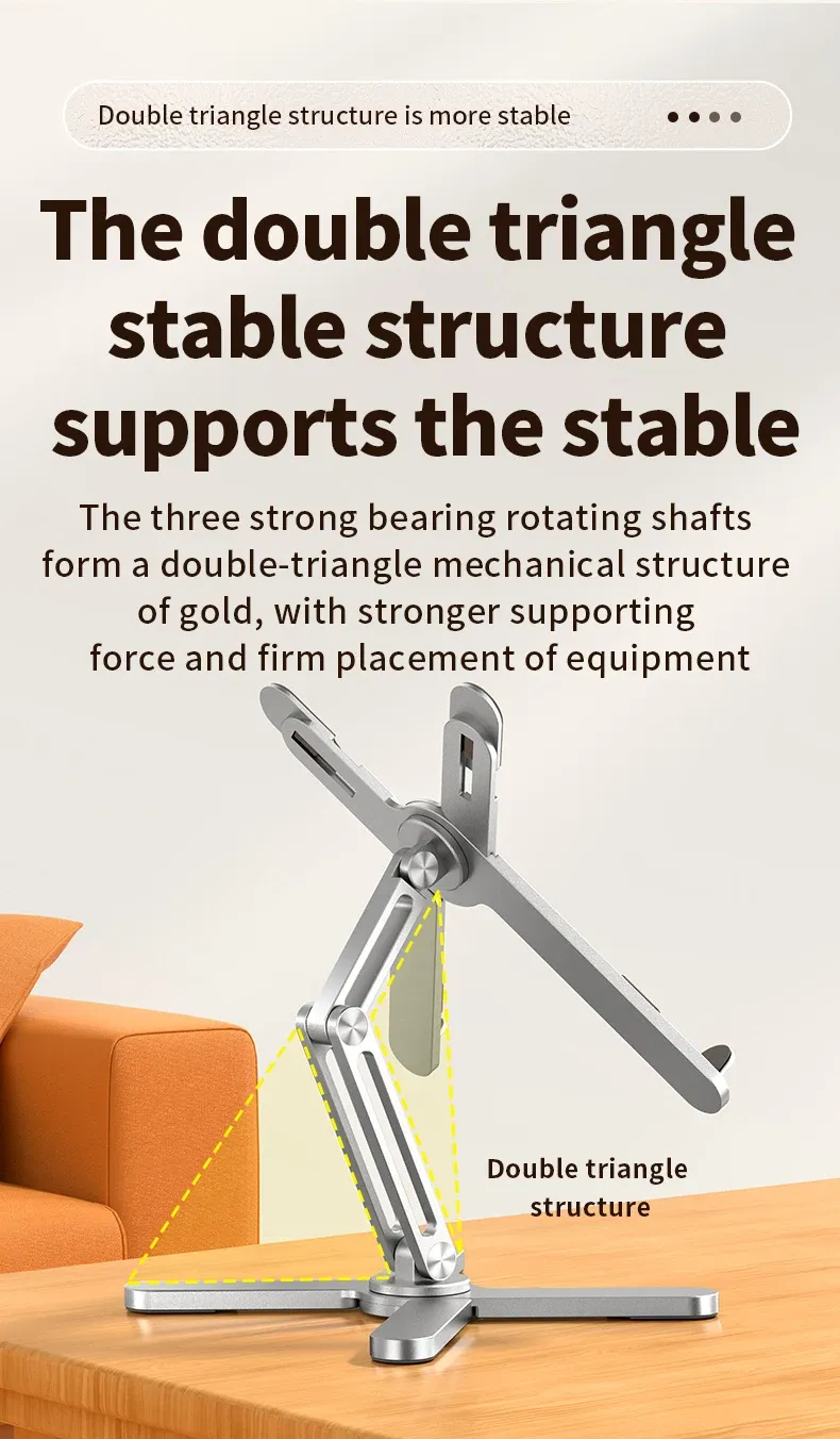Support en aluminium pour ordinateur portable