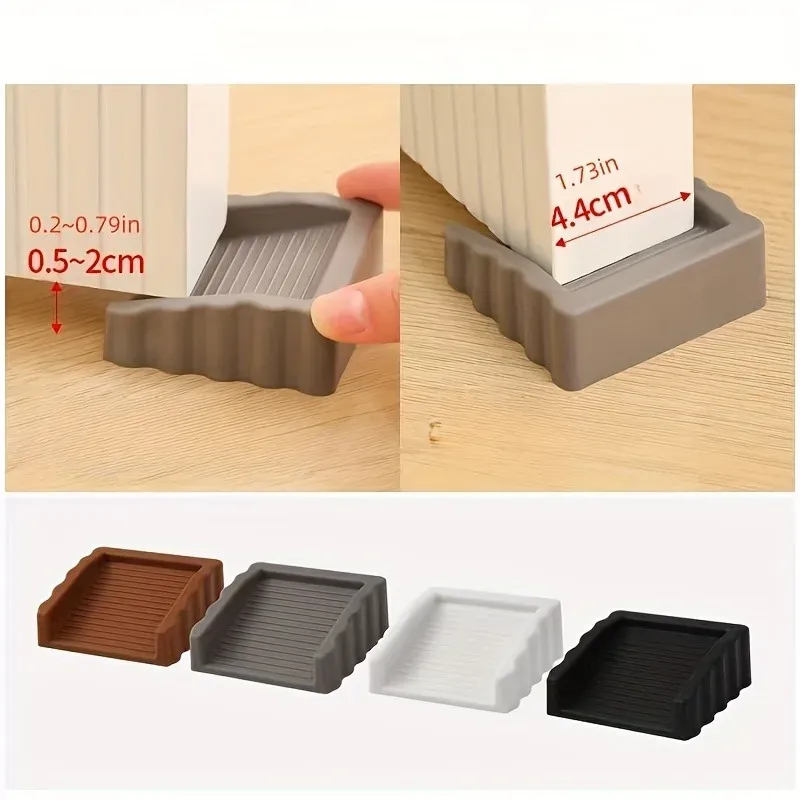 Lot de 2 bloqueurs de porte coupe-vent, cales de porte anti-collision en plastique mat, disponibles en 4 coloris 2