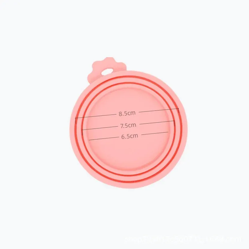 Couvercle réutilisable en silicone sans BPA pour boîtes de nourriture pour chiens et chats 6