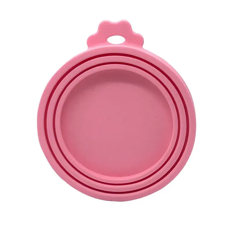Couvercle réutilisable en silicone sans BPA pour boîtes de nourriture pour chiens et chats 10