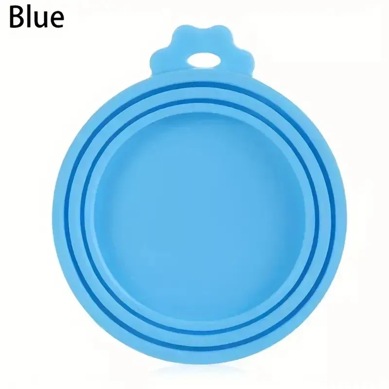 Couvercle réutilisable en silicone sans BPA pour boîtes de nourriture pour chiens et chats 7