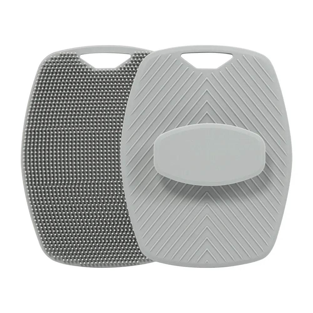 Brosse exfoliante en silicone, nettoyante, avec poignée antidérapante, pour le corps et la peau 7