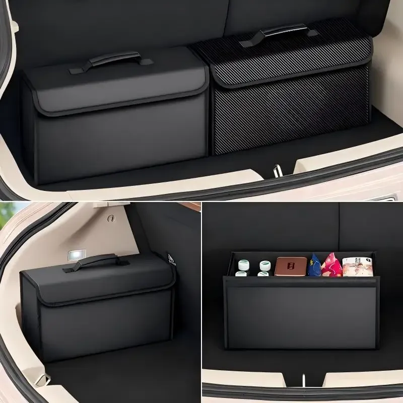 Organisateur de coffre pour Audi A3, A4L, A5L, A6L, Q2L, Q3 et Q5L, boîte de rangement pliable et portable pour voiture, idéale pour le camping et les activités en extérieur - Image 1