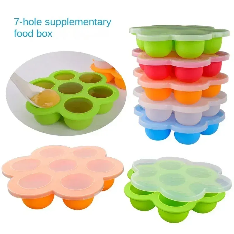 Moules en silicone réutilisables pour aliments pour bébé, bac de congélation, boîte de rangement pour congélateur à collations, moules en silicone pour pâtisserie et desserts, 1 pièce - Image 1