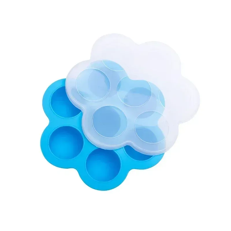 Moules en silicone réutilisables pour aliments pour bébé, bac de congélation, boîte de rangement pour congélateur à collations, moules en silicone pour pâtisserie et desserts, 1 pièce 8