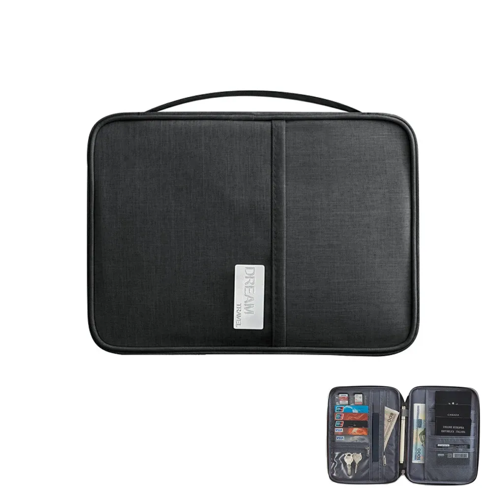 Portefeuille de voyage familial multi-poches imperméable - Image 1