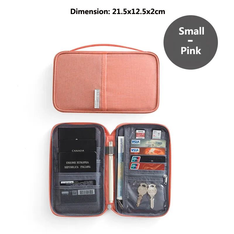 Portefeuille de voyage familial multi-poches imperméable 13