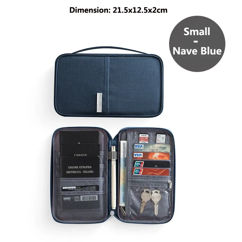 Portefeuille de voyage familial multi-poches imperméable 14