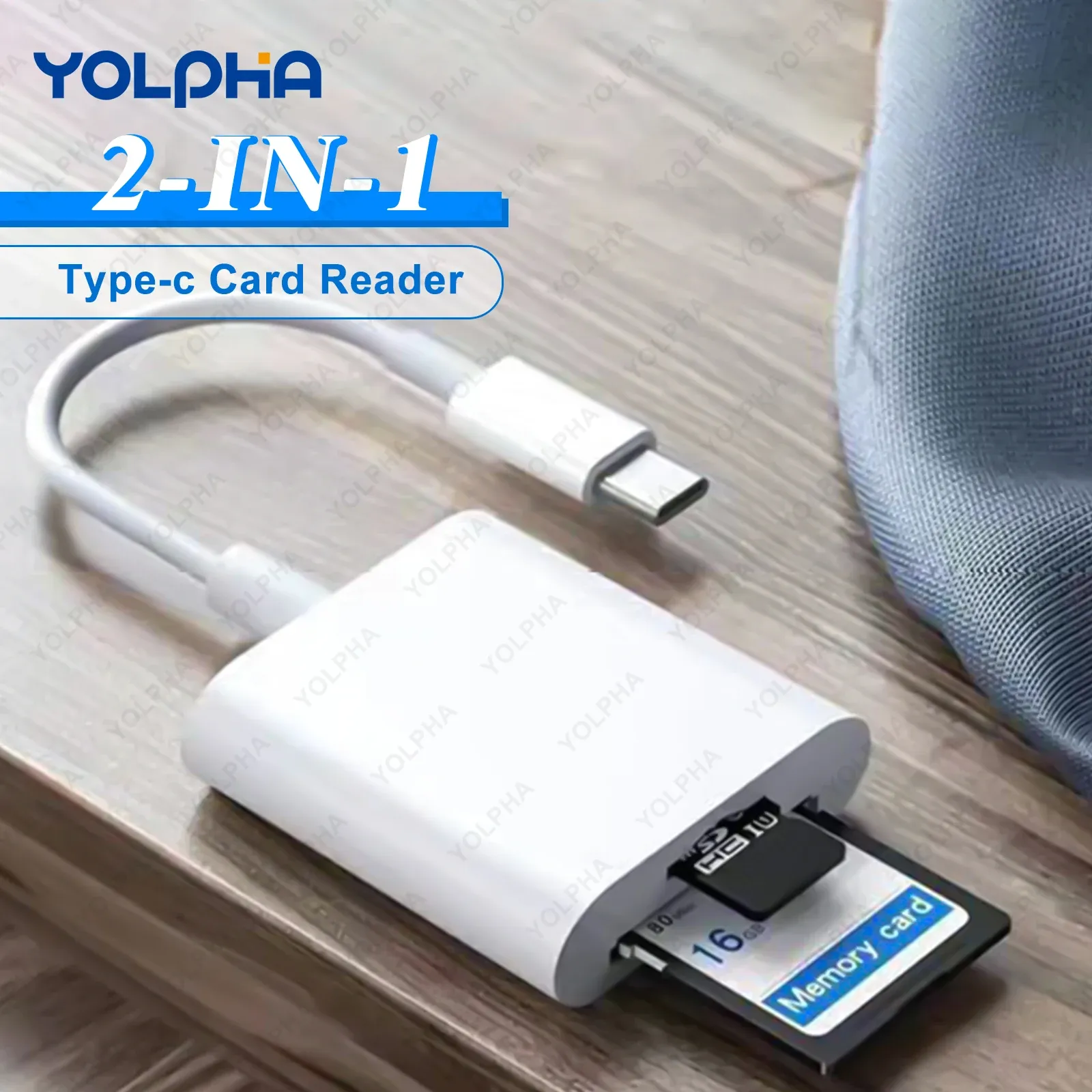Lecteur de carte mémoire USB-C vers SD et TF, compatible iPhone 15, Huawei et Xiaomi