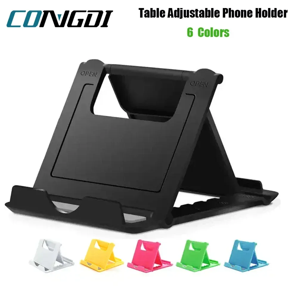 Support de téléphone de bureau réglable et pliant, compatible iPad, iPhone, Samsung, Xiaomi et Huawei