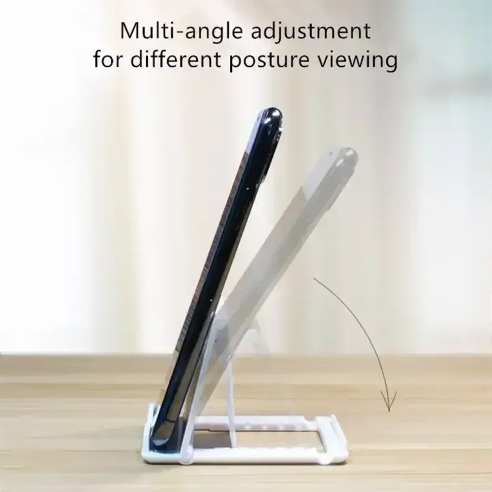 Support de téléphone de bureau réglable et pliant, compatible iPad, iPhone, Samsung, Xiaomi et Huawei 3