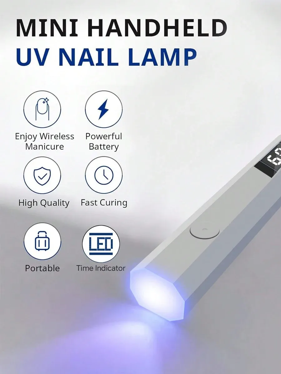Lampe à ongles pliable et compacte