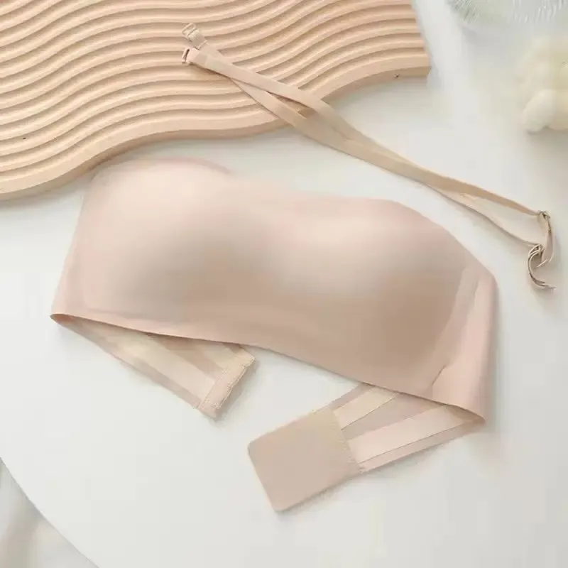 Soutien-gorge tubulaire sans couture, sans bretelles et sans fil, antidérapant 11