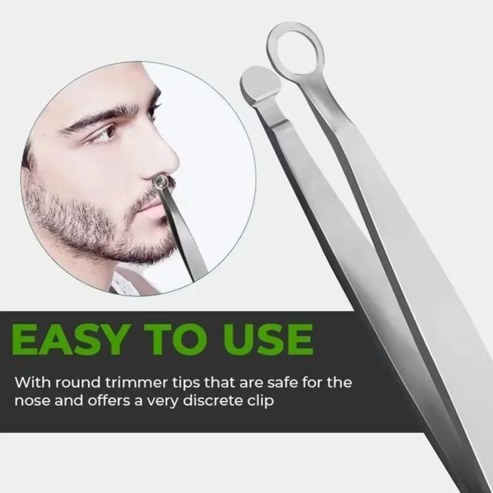 Taille-poils de nez en acier inoxydable, précision de coupe