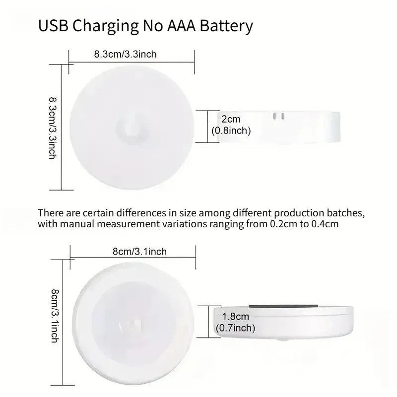 Lampe LED sans fil pour escaliers et chambre