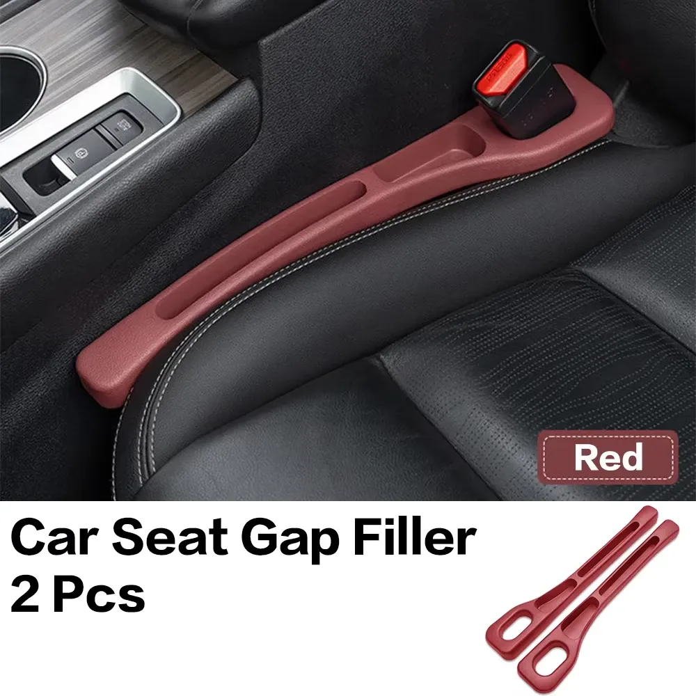 Remplisseur d'espace pour siège de voiture (lot de 2) avec organisateur de console centrale et boîte de rangement 8