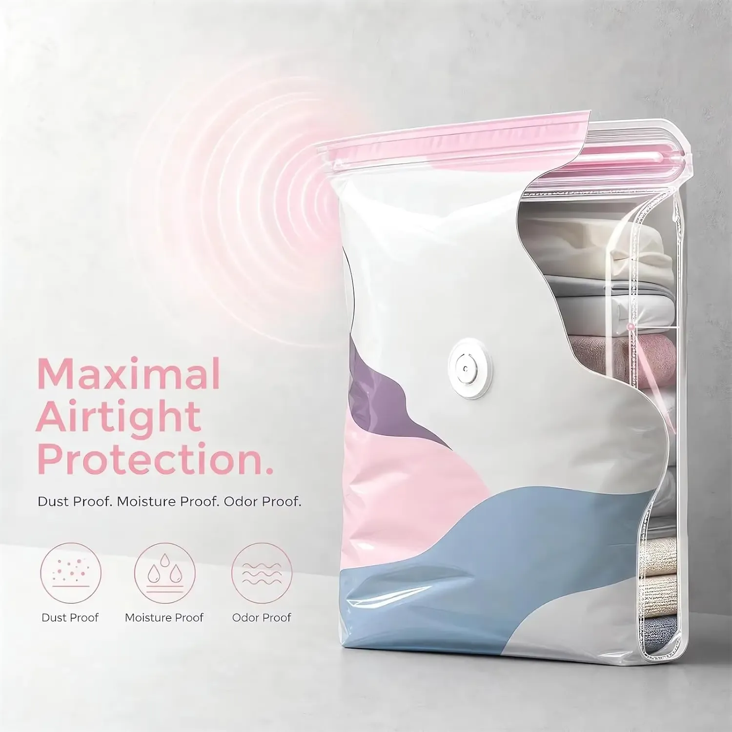 Sacs de rangement sous vide 3D, utilisation au quotidien