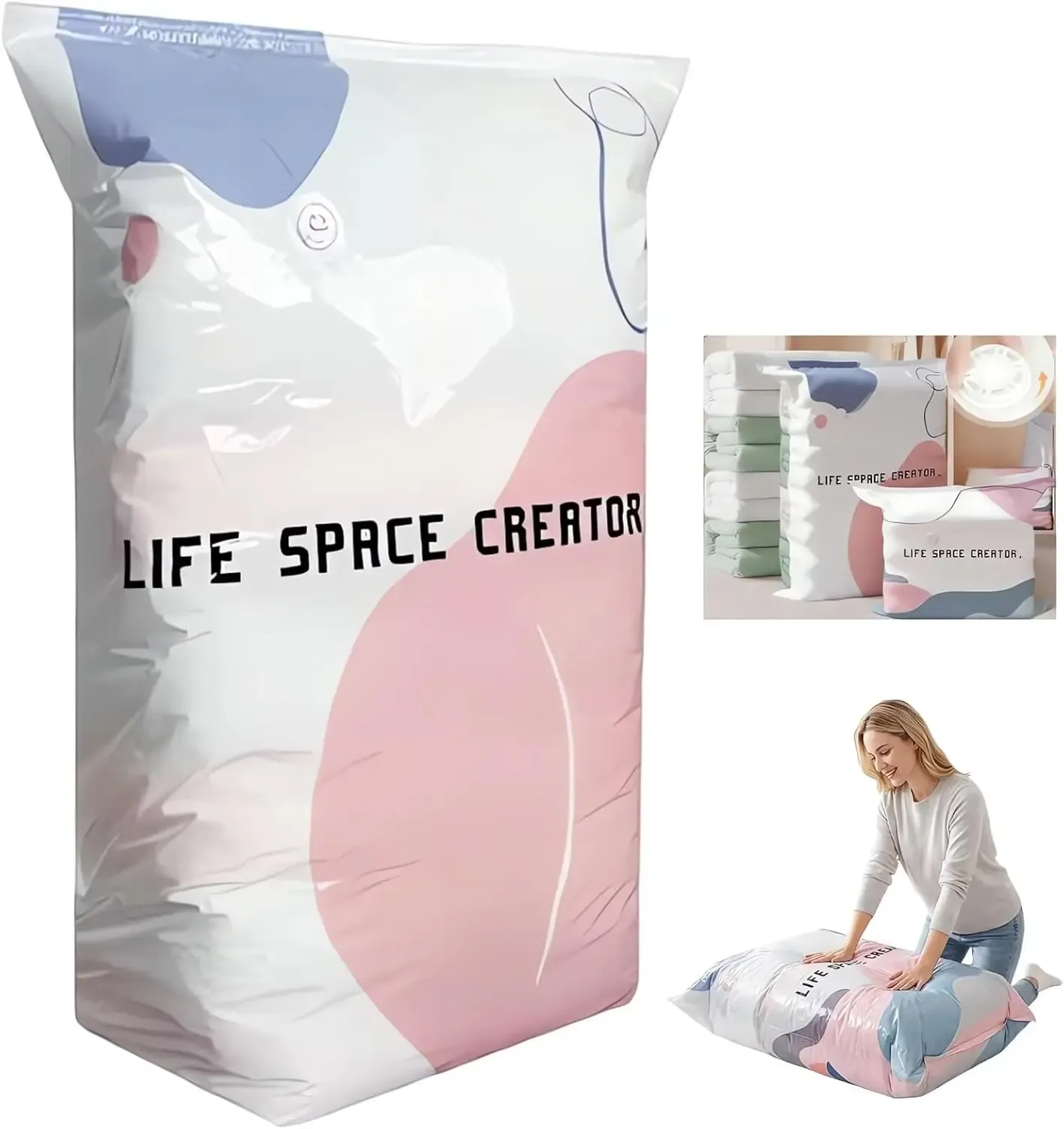 Sacs de rangement sous vide 3D, vue détaillée