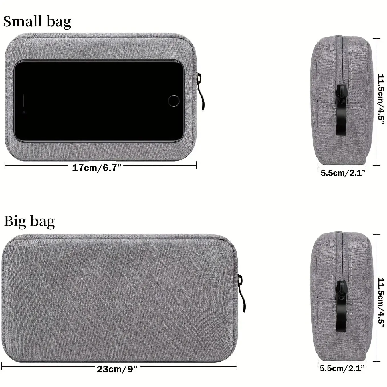Sac de rangement pour câbles électroniques