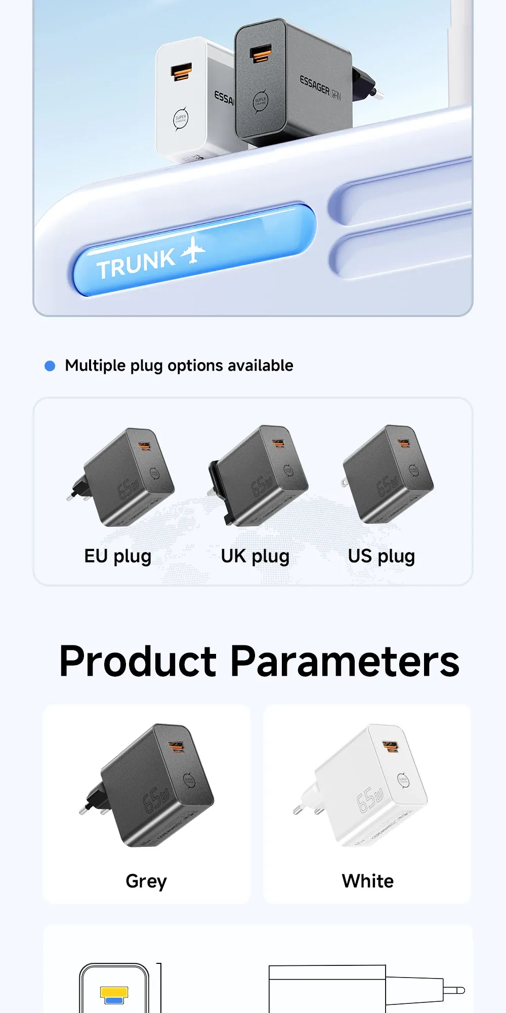 Chargeur GaN ESSAGER, qualité de fabrication