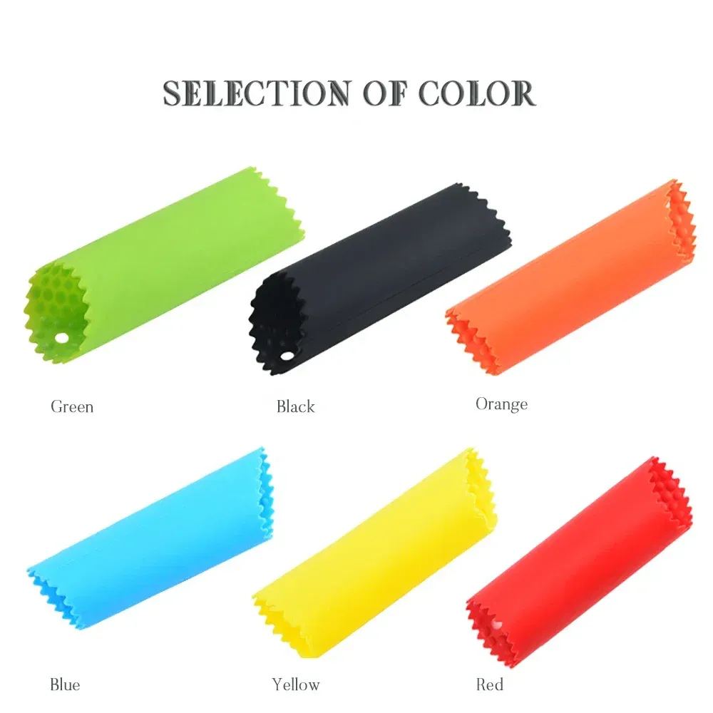Épluche-ail en silicone, facile à utiliser, outil de cuisine pour fruits et légumes, épluche-ail tube, gadget de sécurité non toxique 2