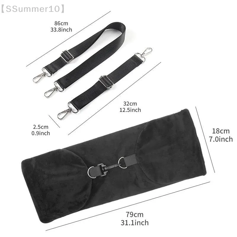Oreiller de voyage en forme de U avec sac de rangement remplissable - Housse en polaire cristalline pour un confort en avion 6