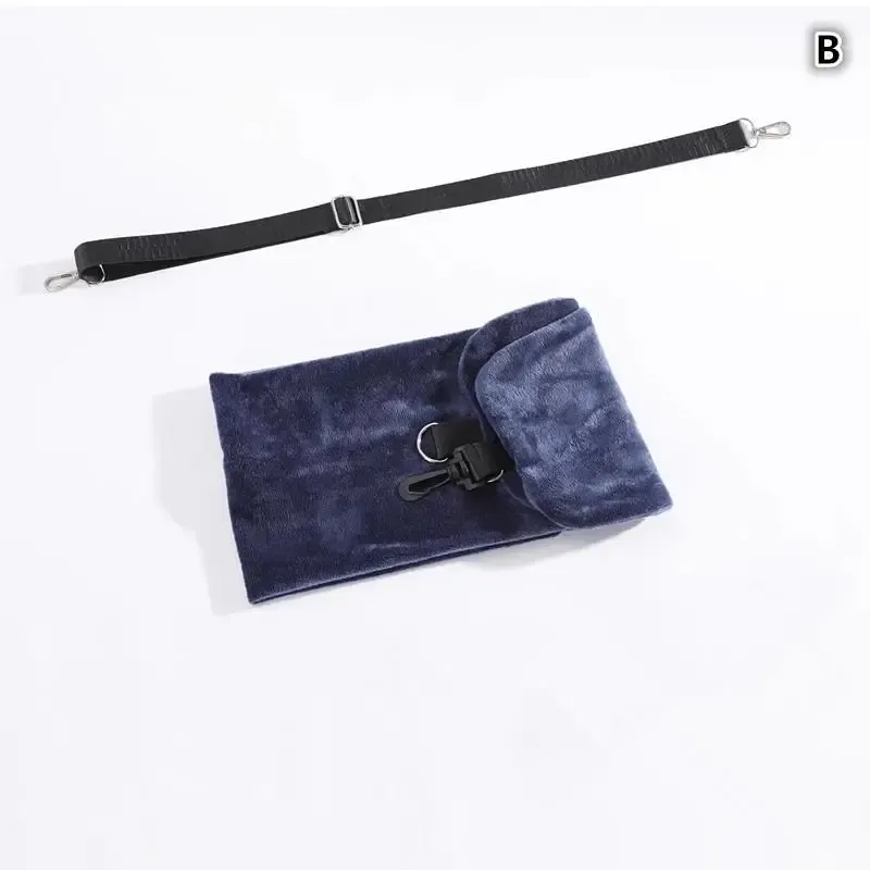 Oreiller de voyage en forme de U avec sac de rangement remplissable - Housse en polaire cristalline pour un confort en avion 11