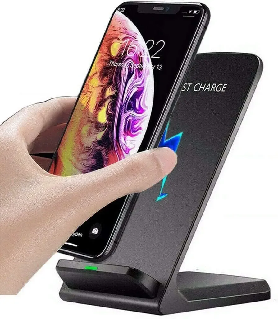 Station de charge sans fil rapide pour écouteurs et smartphones, compatible iPhone 13 à 17 Pro Max, Samsung Galaxy S23/S24 et Xiaomi