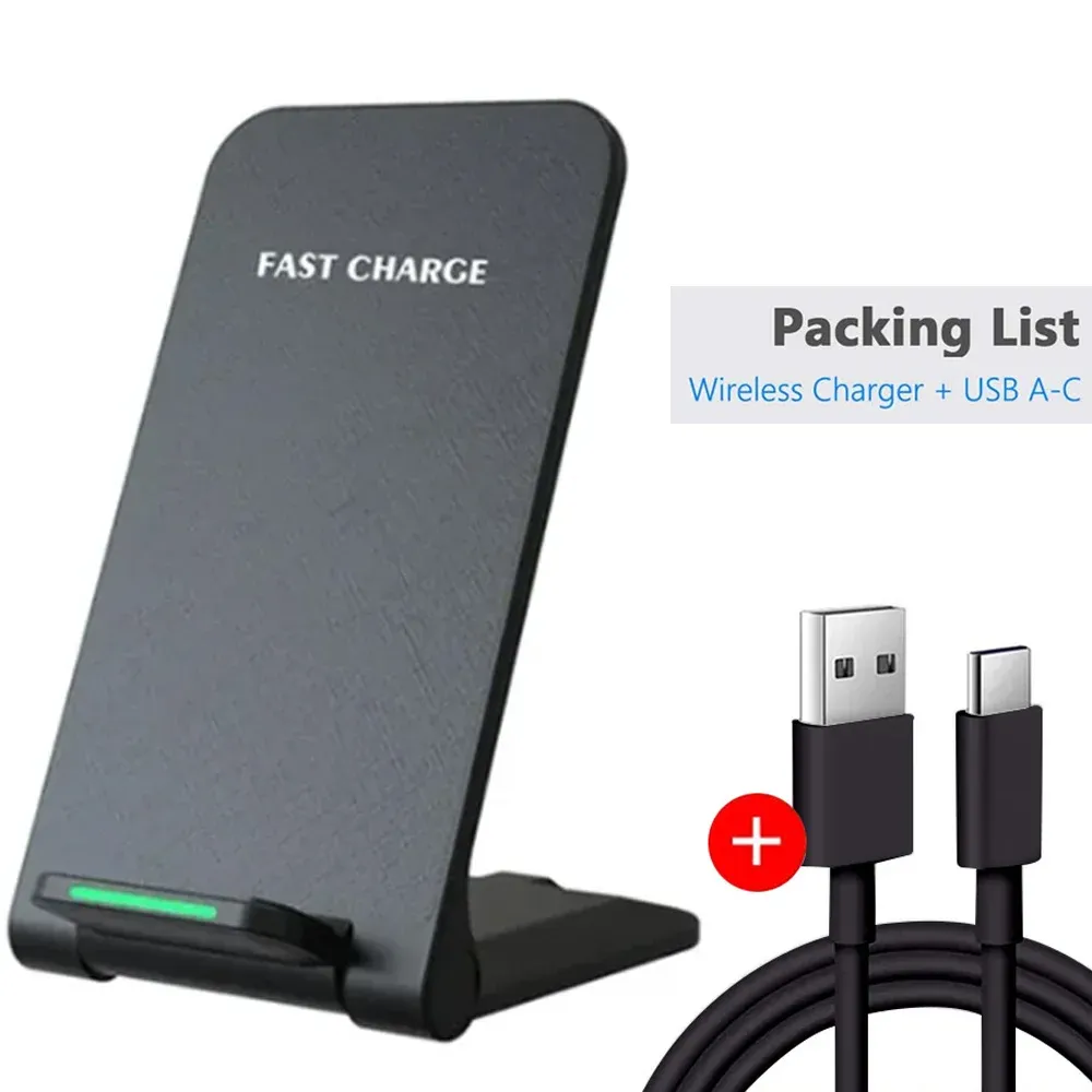 Station de charge sans fil rapide pour écouteurs et smartphones, compatible iPhone 13 à 17 Pro Max, Samsung Galaxy S23/S24 et Xiaomi 10