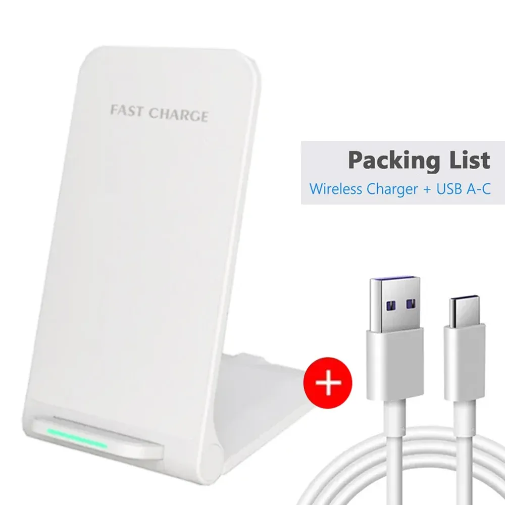Station de charge sans fil rapide pour écouteurs et smartphones, compatible iPhone 13 à 17 Pro Max, Samsung Galaxy S23/S24 et Xiaomi 8