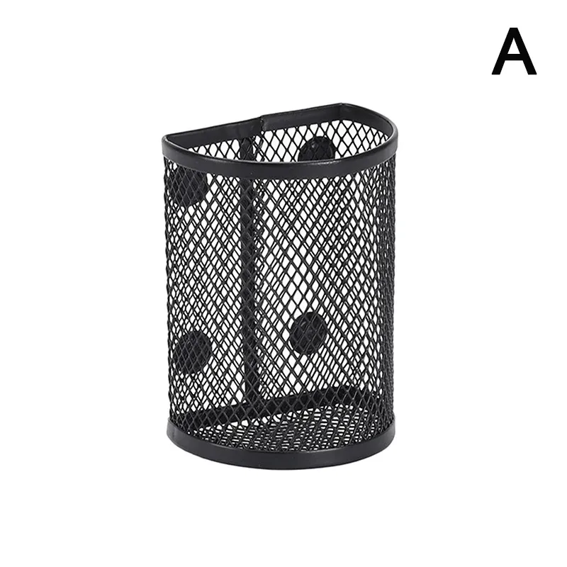 Porte-crayons magnétique, panier de rangement pour papeterie, porte-stylos de bureau, pot à pinceaux de maquillage, organisateur de réfrigérateur de cuisine 9