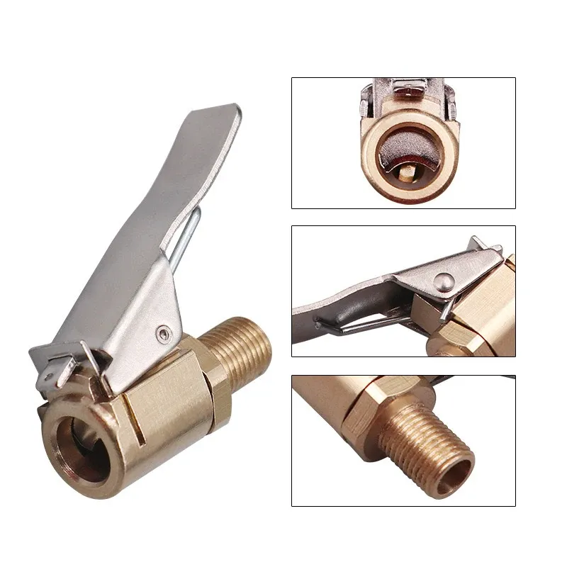 Embout de gonflage pour pneu de voiture à connexion rapide, adaptateur de valve pour pompe à air