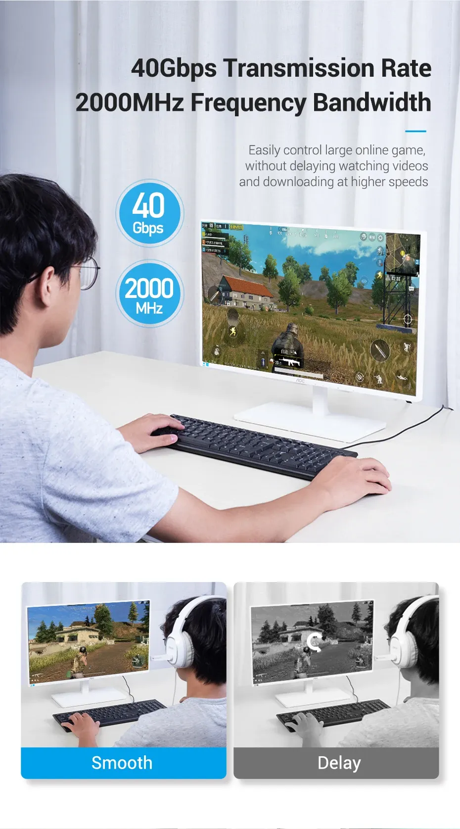 Câble plat pour un câblage discret