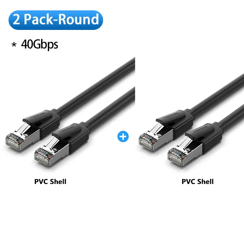 Vention – Câble Ethernet Cat8 SFTP, 40 Gbps, cordon de raccordement RJ45 pour PC, modem et routeur 13