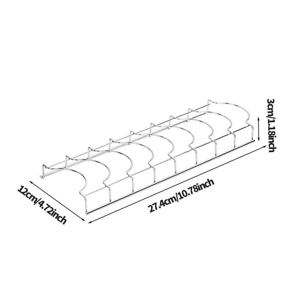 Organisateur de cuisine en acier inoxydable pour plats, couvercles et couverts 9