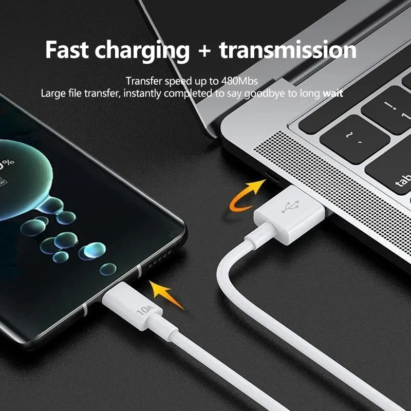 Chargeur USB-C, détail des prises