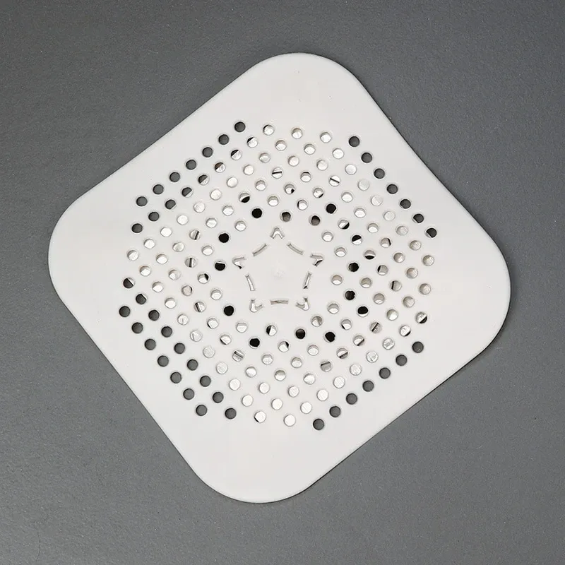 Bouchon déodorant en silicone pour siphon de sol, anti-blocage et anti-odeurs, avec filtre à cheveux pour douche 9