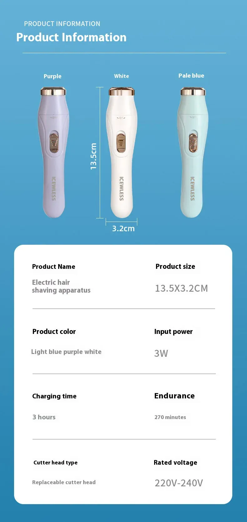 Tondeuse électrique pour femme, utilisation au quotidien
