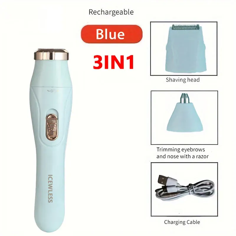 Tondeuse électrique étanche pour femme, rasoir indolore pour le corps, bikini, bras, jambes et visage 9