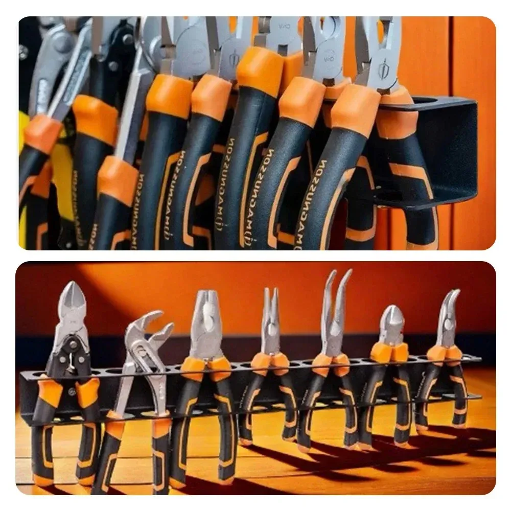 Support mural pour pinces en situation d'utilisation