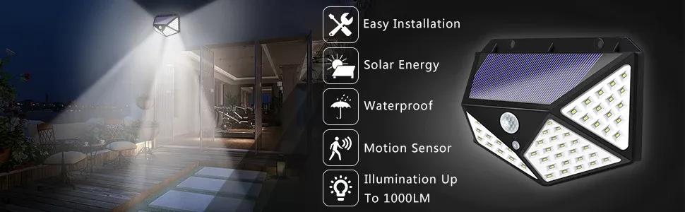 Détail de la lampe solaire LED