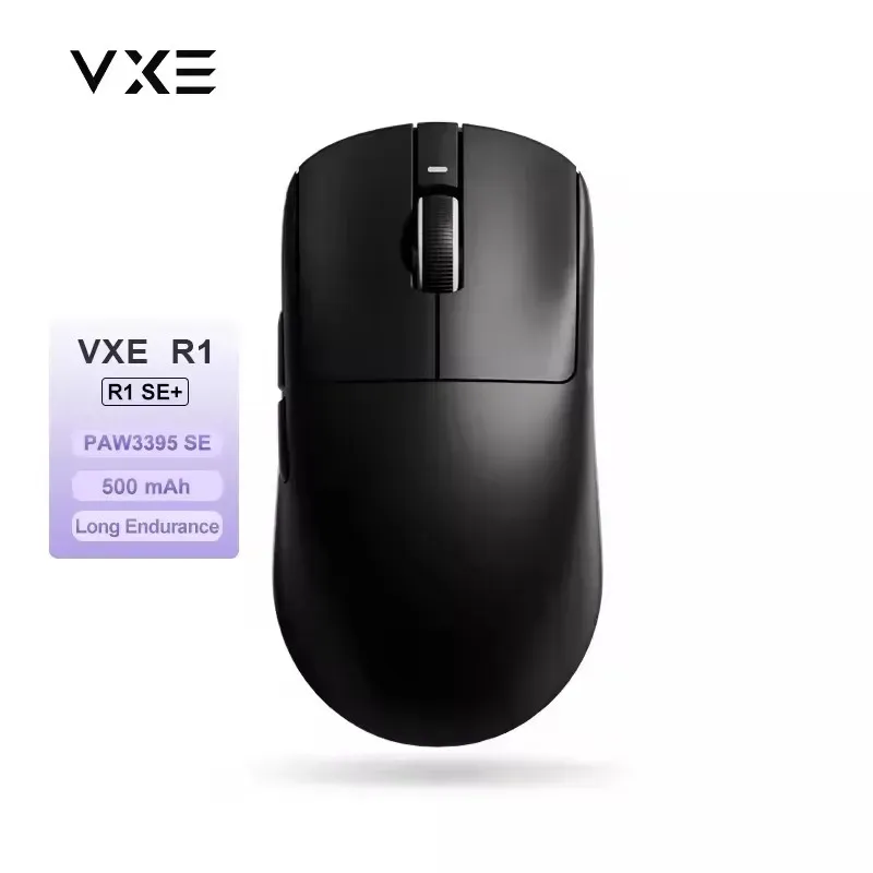 Souris de jeu sans fil ATK VXE Libellule R1, capteur PAW3395, Bluetooth, ergonomique et légère, trois modes de connexion, longue autonomie