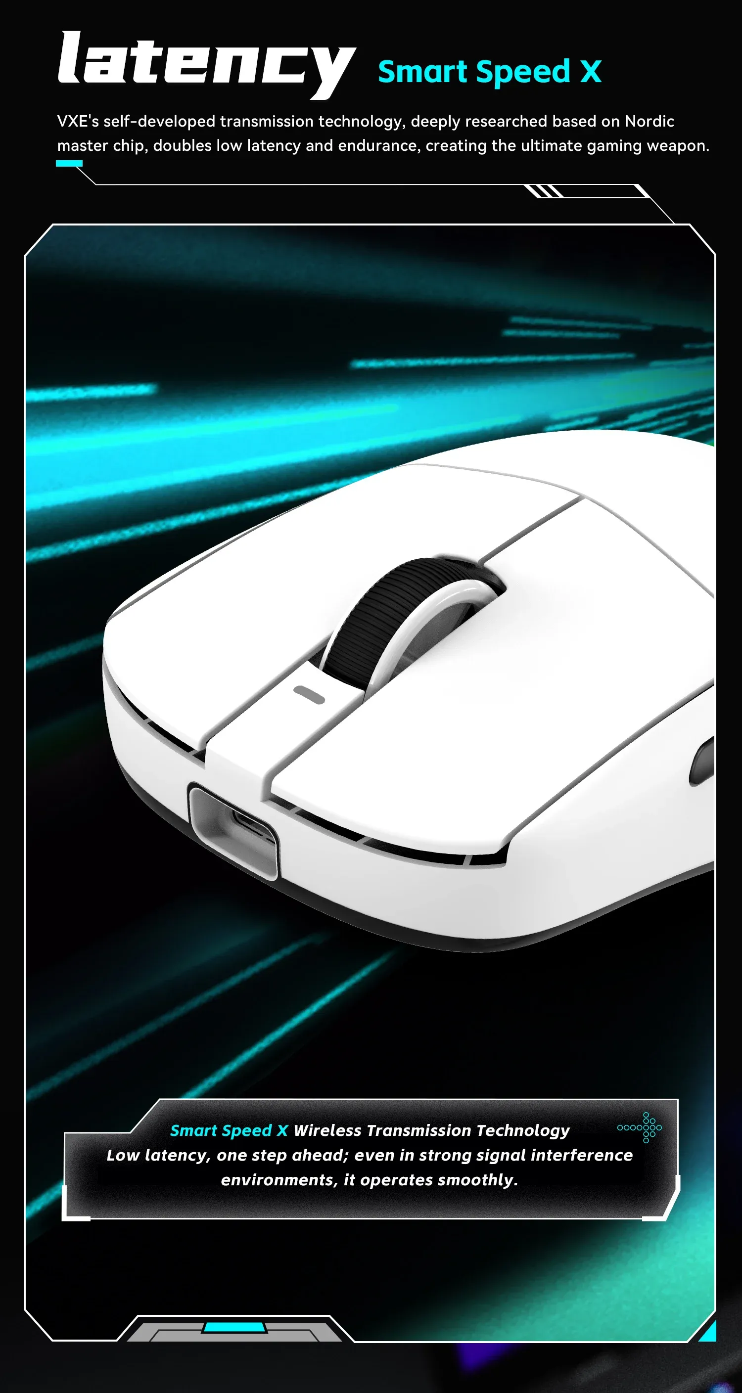 Souris VXE R1 en utilisation