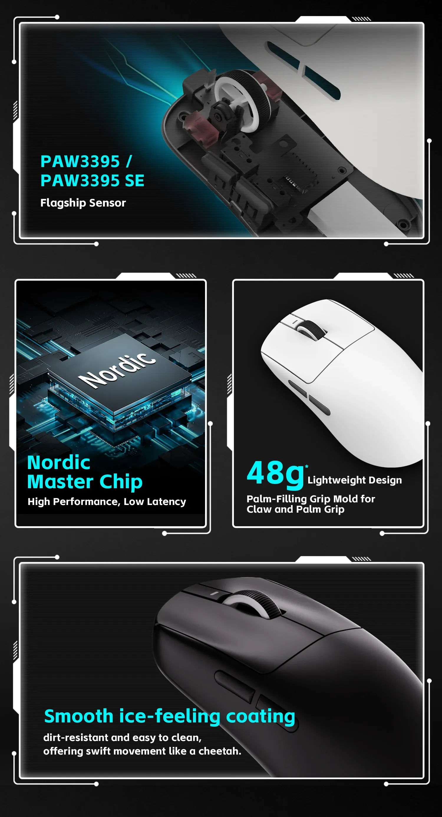 Souris VXE R1 en situation de jeu