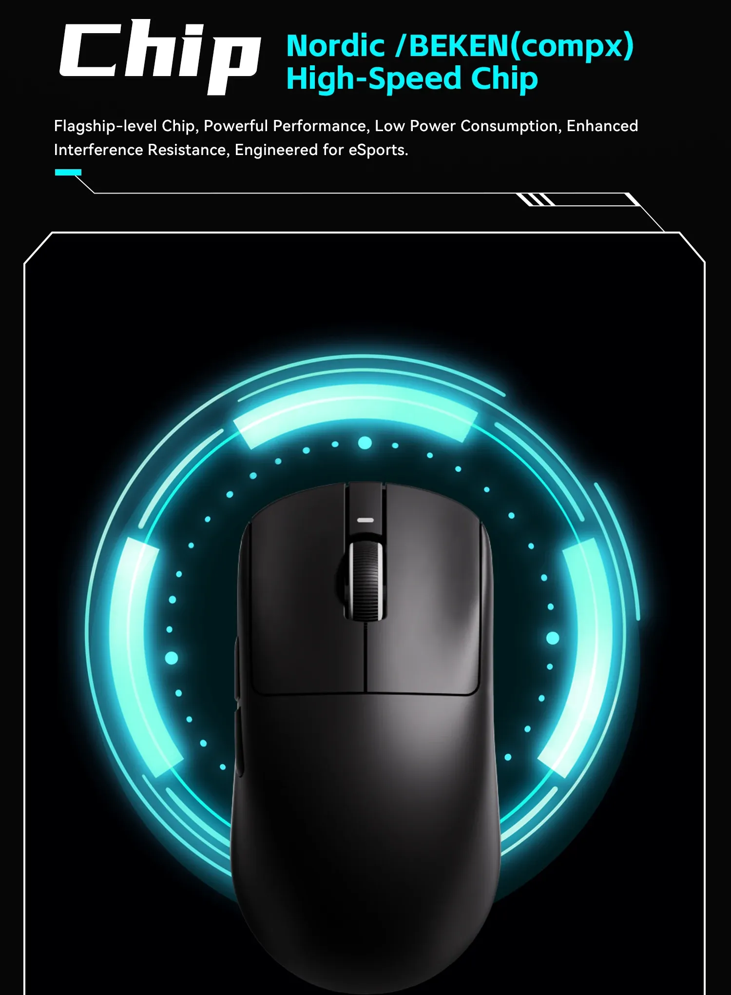 Souris VXE R1 sous différents angles