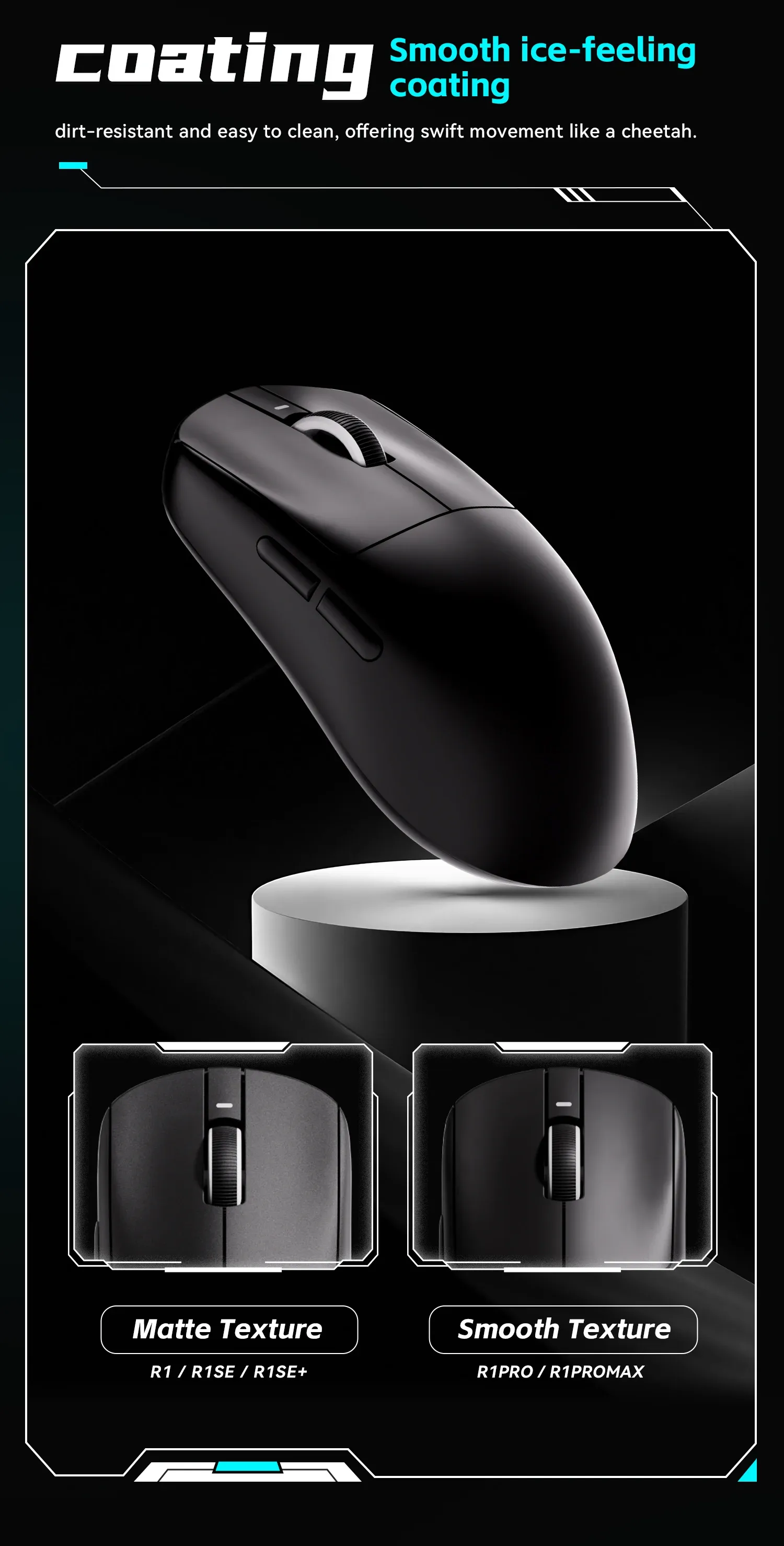 Souris VXE R1 dans son environnement