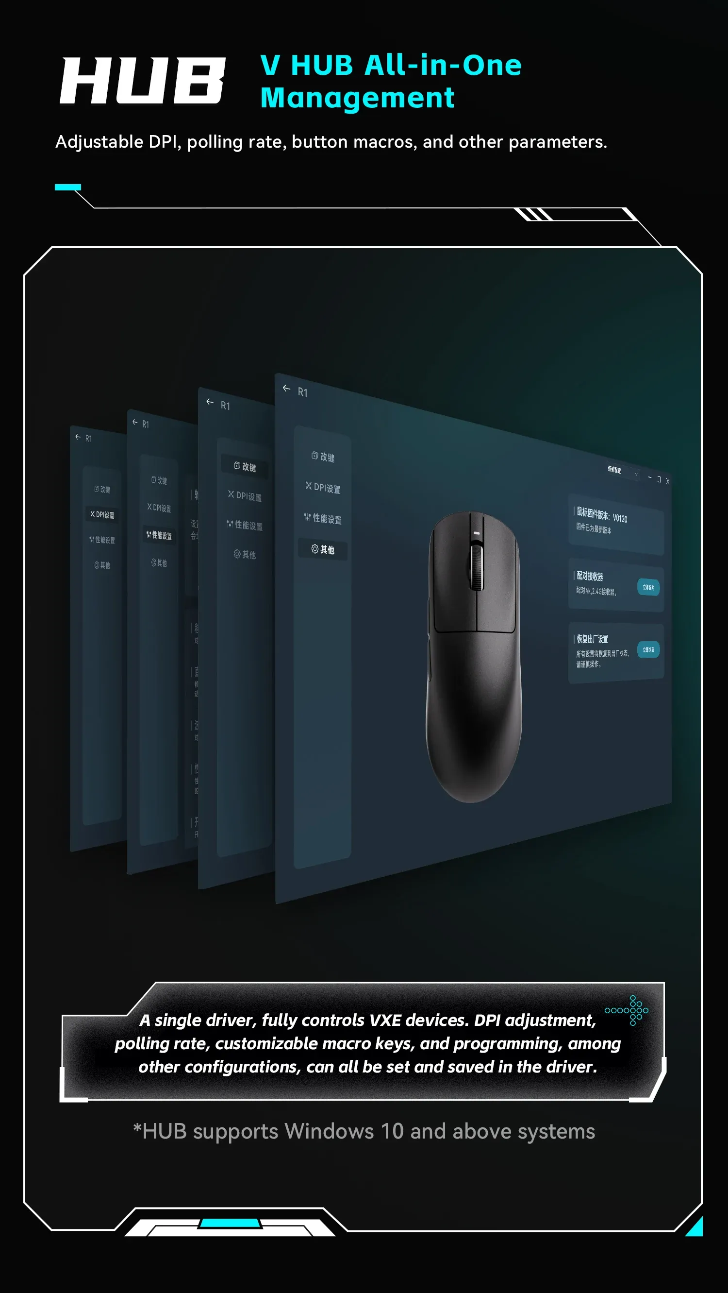 Souris VXE R1 lifestyle